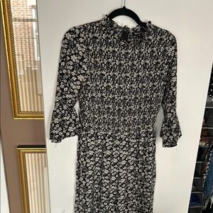 Floral Black and White Jumpsuit